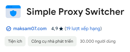 DỊCH VỤ: THÊM PROXY+ĐỔI IP CHROME